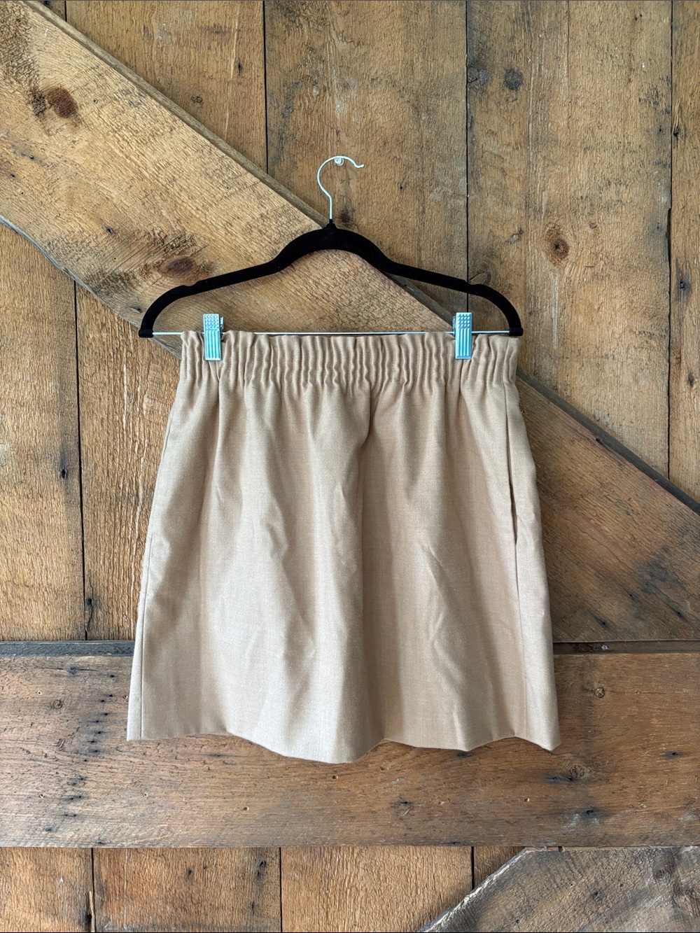 J. Crew Tan Mini Skirt